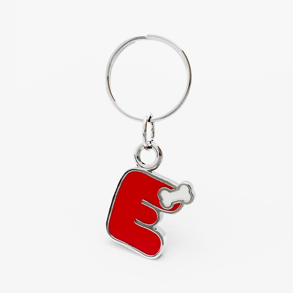 Medaglietta Lettera • Osso Rosso